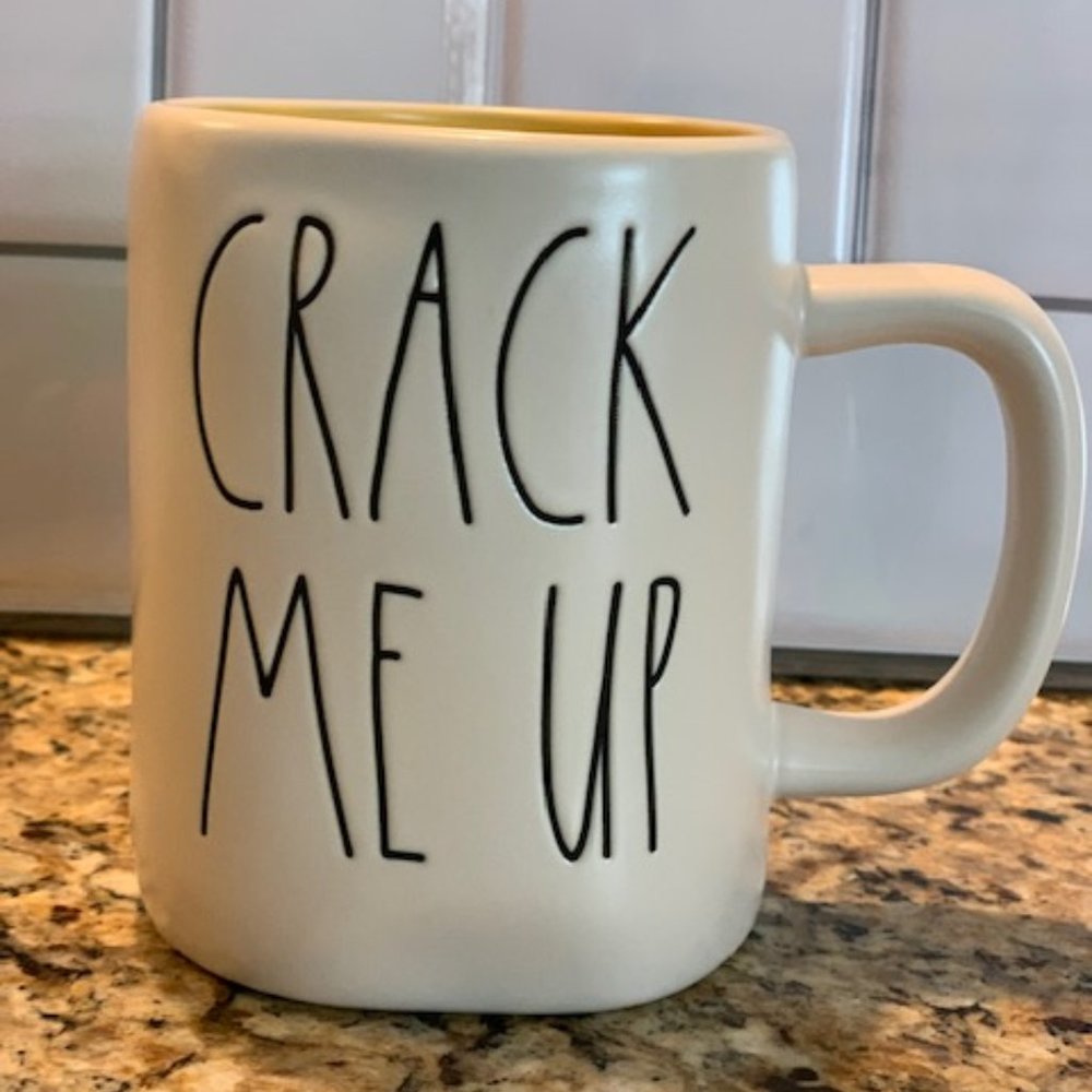NEW! Rae Dunn,”CRACK ME UP” mug